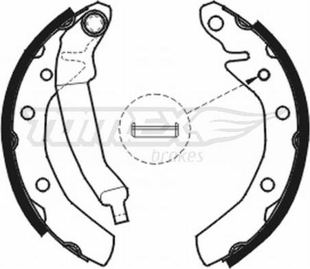 TOMEX brakes TX 20-31 - Комплект тормозных колодок, барабанные autospares.lv