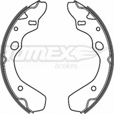 TOMEX brakes TX 20-38 - Комплект тормозных колодок, барабанные autospares.lv