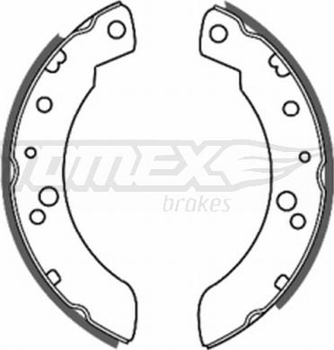 TOMEX brakes TX 20-33 - Комплект тормозных колодок, барабанные autospares.lv