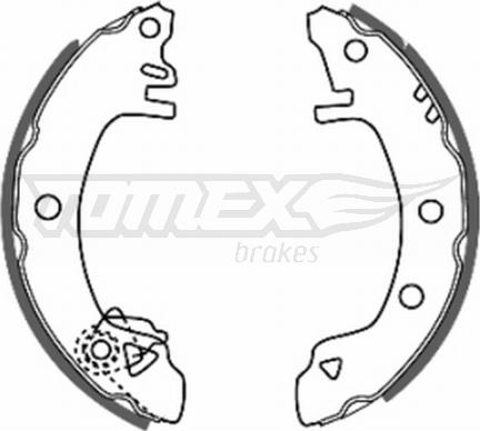 TOMEX brakes TX 20-32 - Комплект тормозных колодок, барабанные autospares.lv