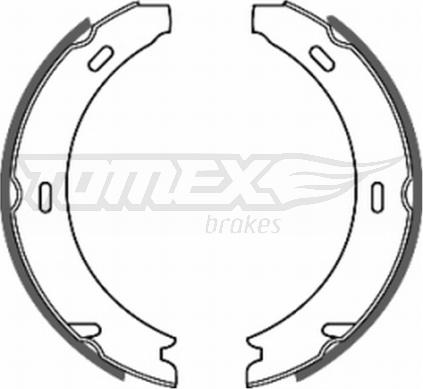 TOMEX brakes TX 20-37 - Комплект тормозных колодок, барабанные autospares.lv
