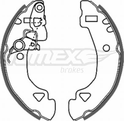 TOMEX brakes TX 20-27 - Комплект тормозных колодок, барабанные autospares.lv