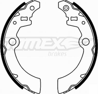 TOMEX brakes TX 21-91 - Комплект тормозных колодок, барабанные autospares.lv