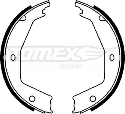 TOMEX brakes TX 21-97 - Комплект тормозных колодок, барабанные autospares.lv