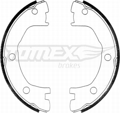 TOMEX brakes TX 21-41 - Комплект тормозных колодок, барабанные autospares.lv