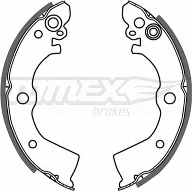 TOMEX brakes TX 21-50 - Комплект тормозных колодок, барабанные autospares.lv