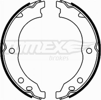 TOMEX brakes TX 21-68 - Комплект тормозных колодок, барабанные autospares.lv