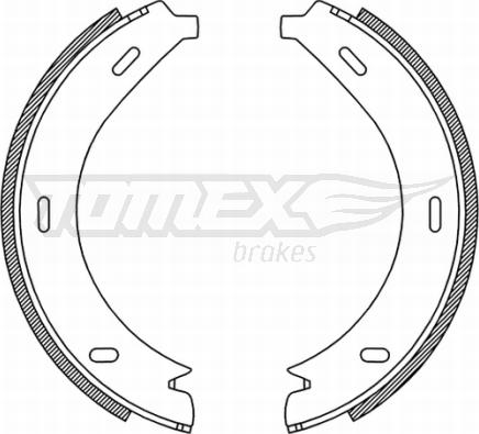 TOMEX brakes TX 21-19 - Комплект тормозных колодок, барабанные autospares.lv