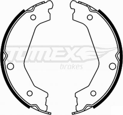 TOMEX brakes TX 21-88 - Комплект тормозных колодок, барабанные autospares.lv