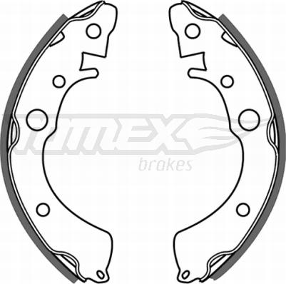 TOMEX brakes TX 21-35 - Комплект тормозных колодок, барабанные autospares.lv