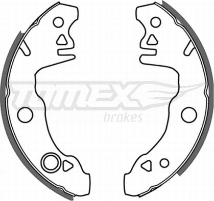 TOMEX brakes TX 21-29 - Комплект тормозных колодок, барабанные autospares.lv