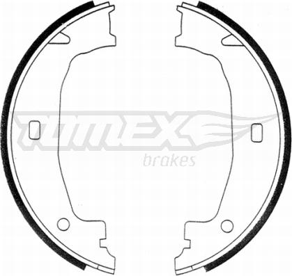 TOMEX brakes TX 21-24 - Комплект тормозных колодок, барабанные autospares.lv