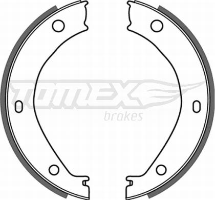 TOMEX brakes TX 21-26 - Комплект тормозных колодок, барабанные autospares.lv