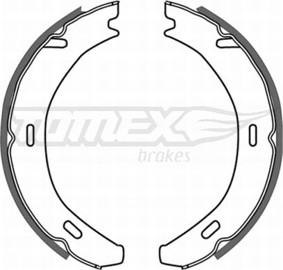 TOMEX brakes TX 21-20 - Комплект тормозных колодок, барабанные autospares.lv