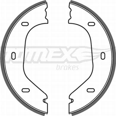 TOMEX brakes TX 21-21 - Комплект тормозных колодок, барабанные autospares.lv