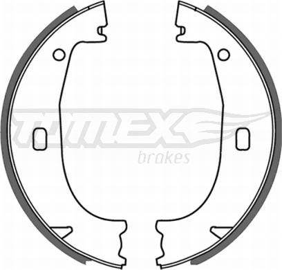 TOMEX brakes TX 21-23 - Комплект тормозных колодок, барабанные autospares.lv