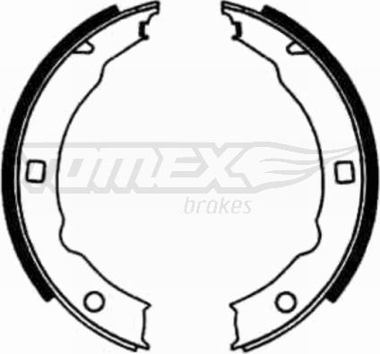 TOMEX brakes TX 21-79 - Комплект тормозных колодок, барабанные autospares.lv