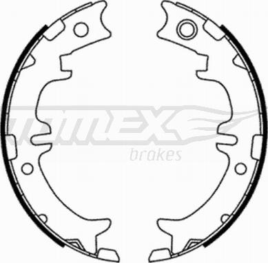 TOMEX brakes TX 21-76 - Комплект тормозных колодок, барабанные autospares.lv