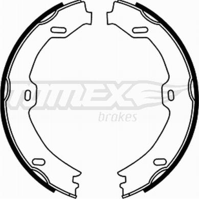 TOMEX brakes TX 21-72 - Комплект тормозных колодок, барабанные autospares.lv