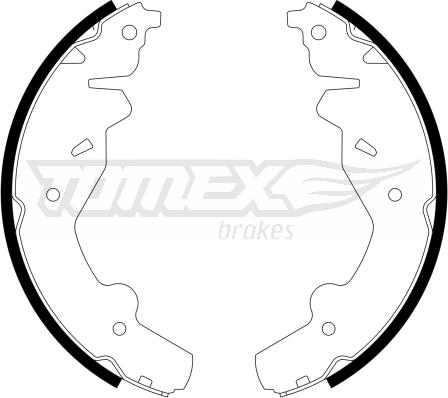 TOMEX brakes TX 23-19 - Комплект тормозных колодок, барабанные autospares.lv