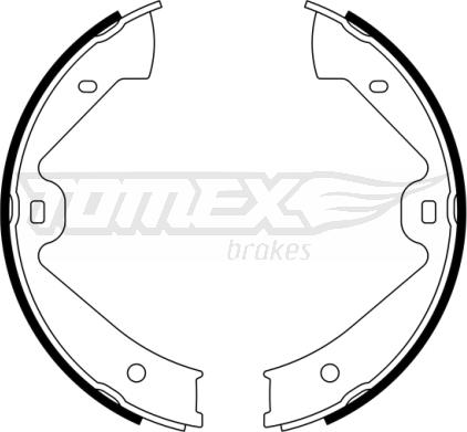 TOMEX brakes TX 23-11 - Комплект тормозных колодок, барабанные autospares.lv