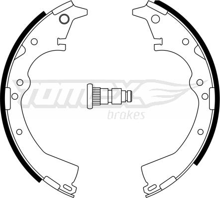 TOMEX brakes TX 23-36 - Комплект тормозных колодок, барабанные autospares.lv