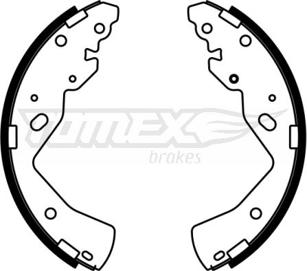 TOMEX brakes TX 22-98 - Комплект тормозных колодок, барабанные autospares.lv