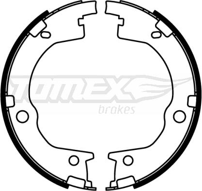 TOMEX brakes TX 22-55 - Комплект тормозных колодок, барабанные autospares.lv