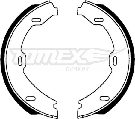TOMEX brakes TX 22-69 - Комплект тормозных колодок, барабанные autospares.lv