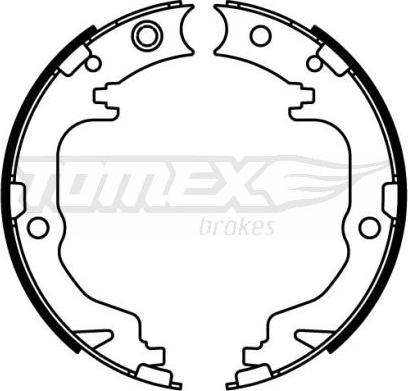 TOMEX brakes TX 22-60 - Комплект тормозных колодок, барабанные autospares.lv