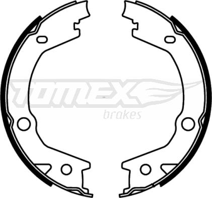 TOMEX brakes TX 22-68 - Комплект тормозных колодок, барабанные autospares.lv
