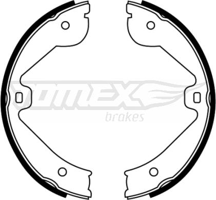 TOMEX brakes TX 22-67 - Комплект тормозных колодок, барабанные autospares.lv