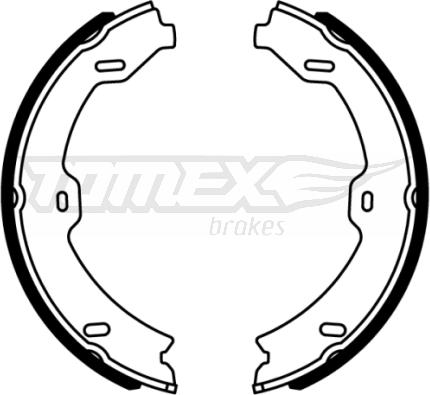 TOMEX brakes TX 22-14 - Комплект тормозных колодок, барабанные autospares.lv