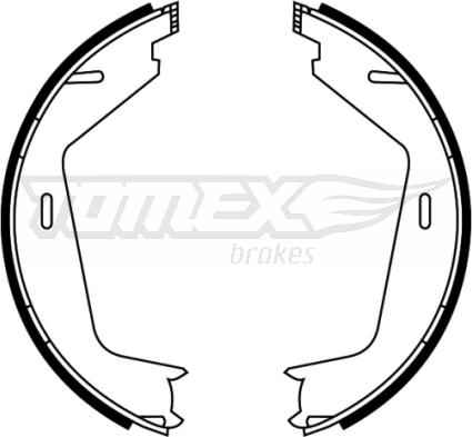 TOMEX brakes TX 22-11 - Комплект тормозных колодок, барабанные autospares.lv