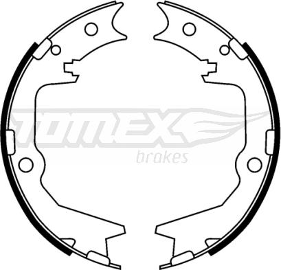 TOMEX brakes TX 22-39 - Комплект тормозных колодок, барабанные autospares.lv