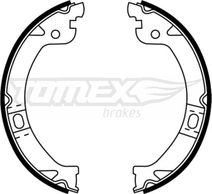 TOMEX brakes TX 22-26 - Комплект тормозных колодок, барабанные autospares.lv