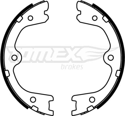 TOMEX brakes TX 22-23 - Комплект тормозных колодок, барабанные autospares.lv