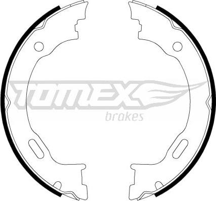 TOMEX brakes TX 22-27 - Комплект тормозных колодок, барабанные autospares.lv