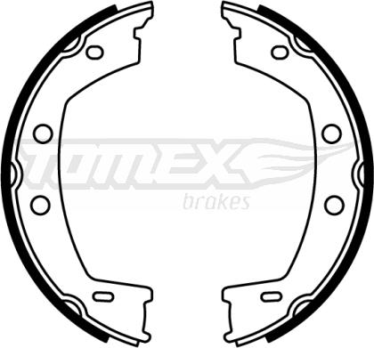 TOMEX brakes TX 22-79 - Комплект тормозных колодок, барабанные autospares.lv