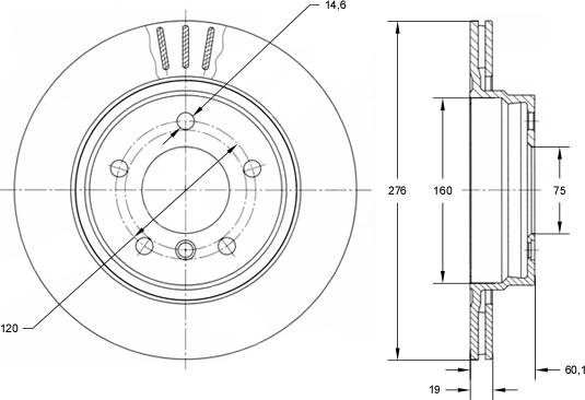 TOMEX brakes TX 71-57 - Тормозной диск autospares.lv