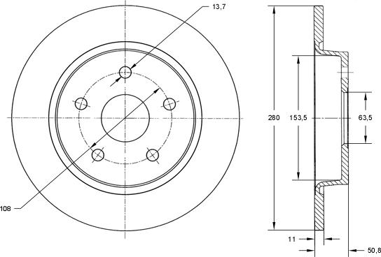 TOMEX brakes TX 73-01 - Тормозной диск autospares.lv