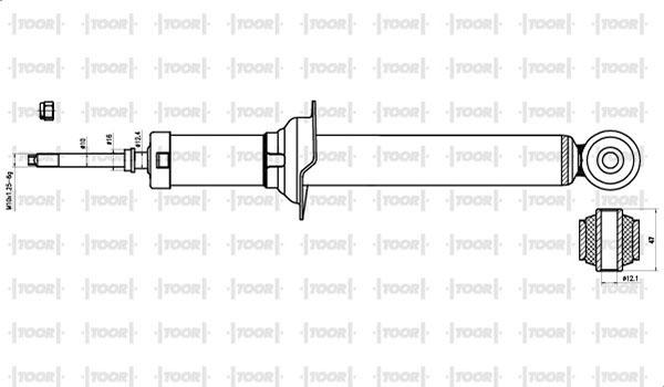 TOOR SG59050 - Амортизатор autospares.lv