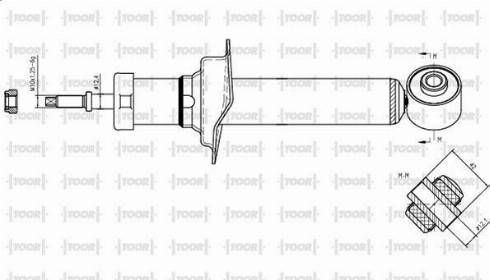 TOOR SG54900 - Амортизатор autospares.lv