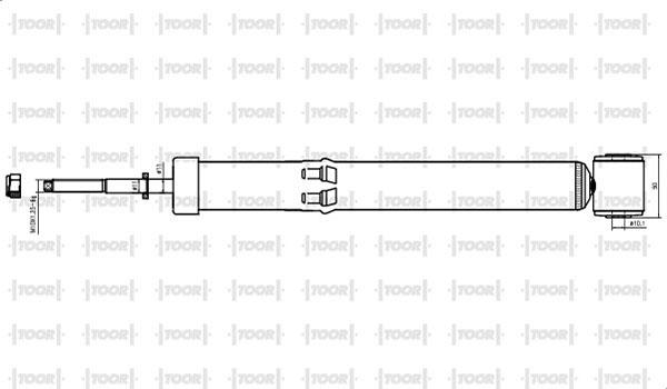 TOOR SG54160 - Амортизатор autospares.lv