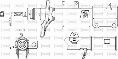 TOOR SG54330 - Амортизатор autospares.lv