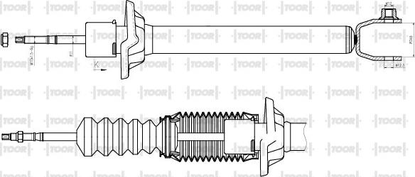 TOOR SG54230 - Амортизатор autospares.lv