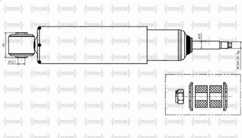 TOOR SG55000 - Амортизатор autospares.lv