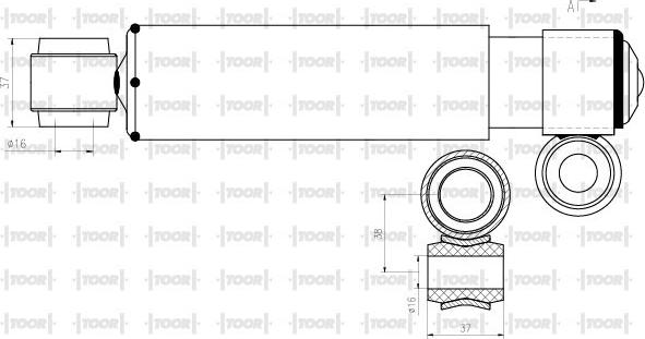 TOOR SG50680 - Амортизатор autospares.lv