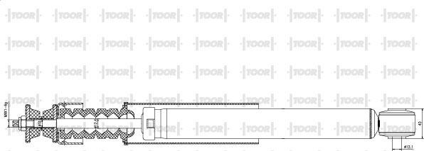 TOOR SG50820 - Амортизатор autospares.lv