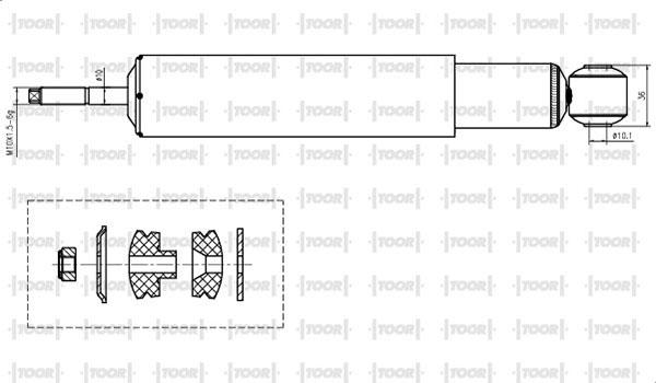 TOOR SG50760 - Амортизатор autospares.lv